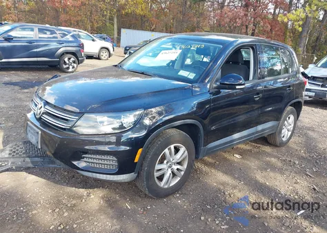 2014 Volkswagen Tiguan S из США, поврежденный, VIN WVGAV3AX2EW598630